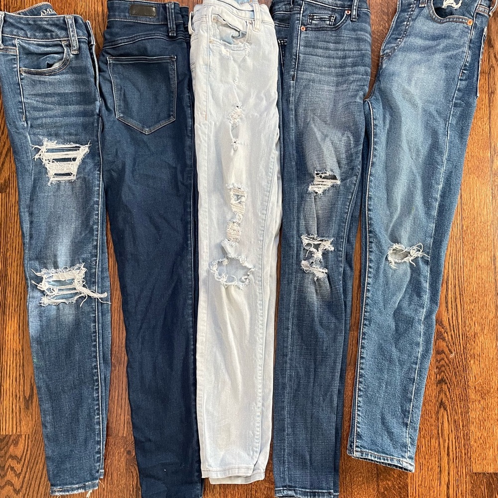 Lot of 5 pairs jeans
